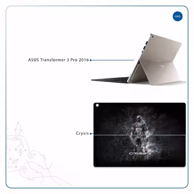 برچسب پوششی ماهوت مدل Crysis مناسب برای تبلت ایسوس Transformer 3 Pro 2016