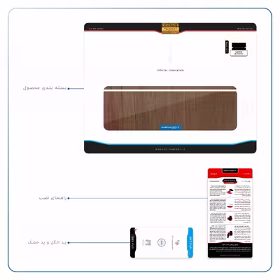برچسب پوششی ماهوت مدل Orange-Wood مناسب برای تبلت لنوو Miix 510 2016