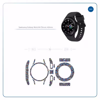 برچسب ماهوت طرح Iran Tile6 مناسب برای ساعت هوشمند سامسونگ Watch4 Classic 42mm