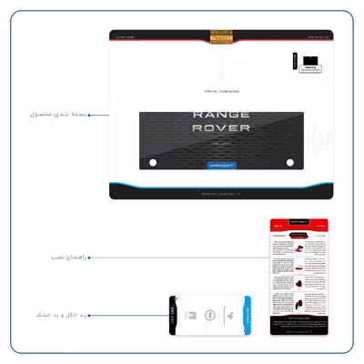 برچسب پوششی ماهوت مدل Range-Rover-Logo مناسب برای تبلت سامسونگ Galaxy Tab S 10.5 2014 T805