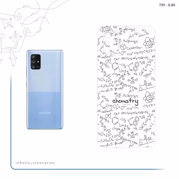 برچسب پوششی ماهوت مدل Chemistry Science مناسب برای گوشی موبایل سامسونگ Galaxy A71 5G
