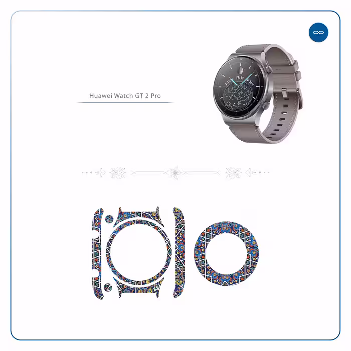 برچسب ماهوت طرح Iran Tile6 مناسب برای ساعت هوشمند هوآوی Watch GT 2 Pro