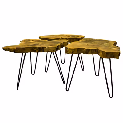 میز عسلی مدل 701 مجموعه 3 عددی