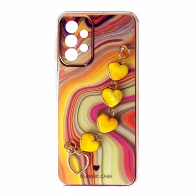 کاور لیمیا مدل فانتزی طرح آبرنگی کد 387 مناسب برای گوشی موبایل سامسونگ Galaxy A53 به همراه آویز