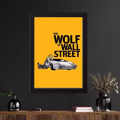 تابلو مدل Wolf of Wall Street کدm2616-b