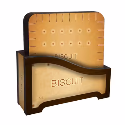 زیر لیوانی لوکسینو مدل بیسکوییت های خوشمزه مجموعه 6 عددی 