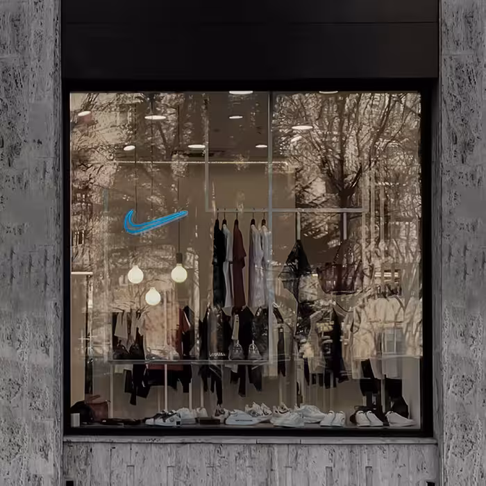 چراغ دیواری نئون دیزاین طرح Nike_TBL