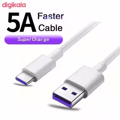 کابل تبدیل USB به USB-C مدل 5A طول 0.9 متر