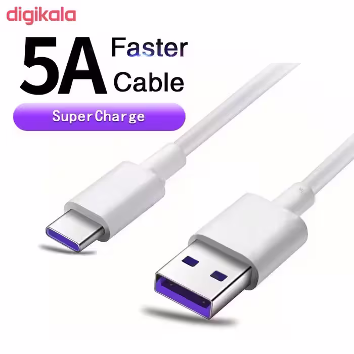 کابل تبدیل USB به USB-C مدل 5A طول 0.9 متر