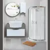 ست کابینت و روشویی آزالیا مدل میلانا60B به همراه آینه و باکس