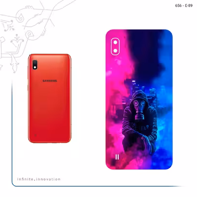 برچسب پوششی ماهوت مدل Smoke Rainbow Digital Art 2 مناسب برای گوشی موبایل سامسونگ Galaxy A10