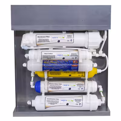 دستگاه تصفیه کننده آب آکوآ اسپرینگ مدل RO-S7-KZ 7550 به همراه فیلتر مجموعه 4 عددی