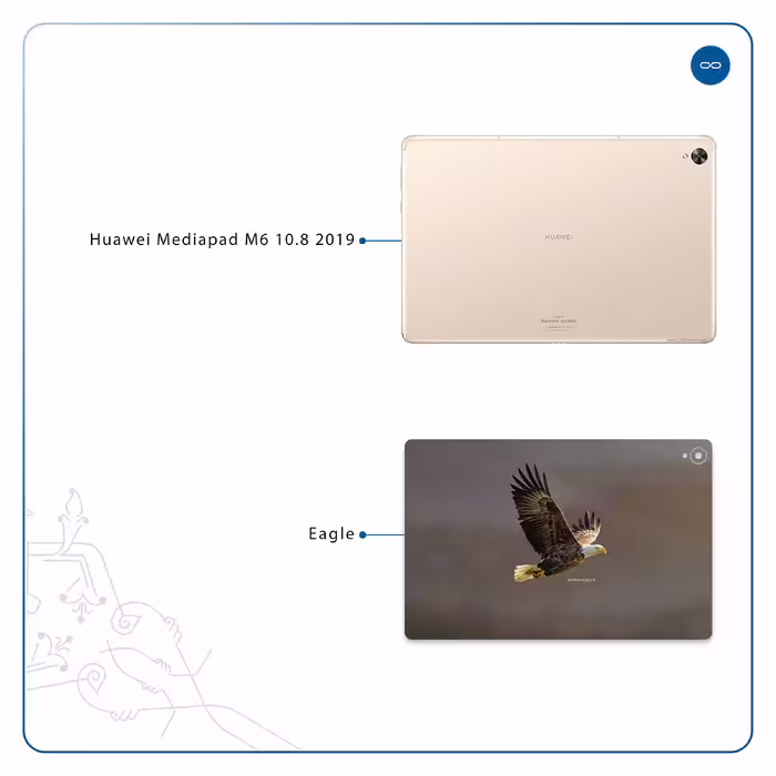 برچسب پوششی ماهوت مدل Eagle مناسب برای تبلت هوآوی Mediapad M6 10.8 2019