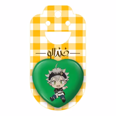 پیکسل خندالو طرح آستا انیمه بلک کلاور مدل قلبی کد 10256