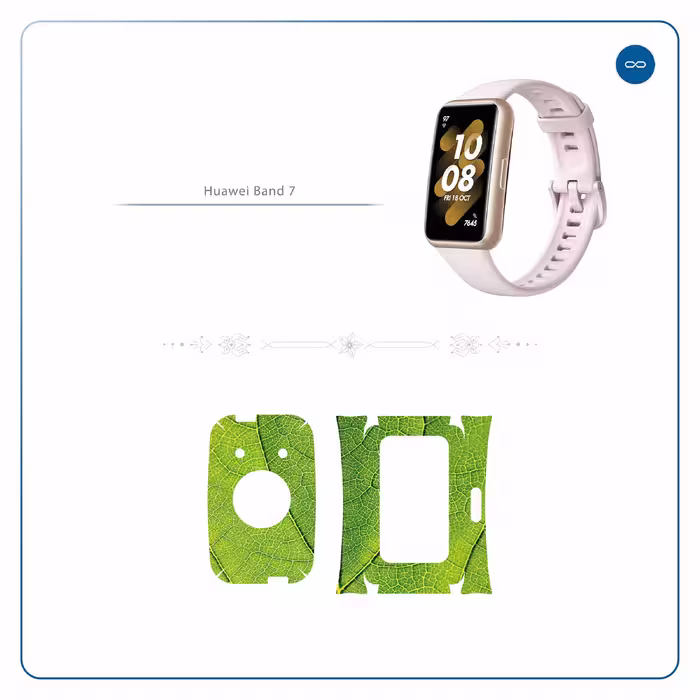 برچسب ماهوت طرح Leaf_Texture مناسب برای ساعت هوشمند هوآوی Band 7