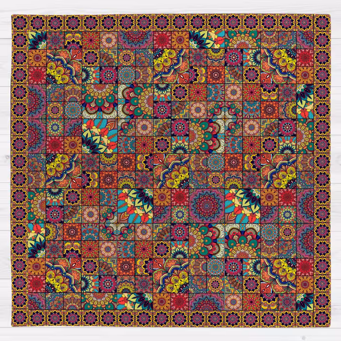 رومیزی طرح چهل تکه کد 996