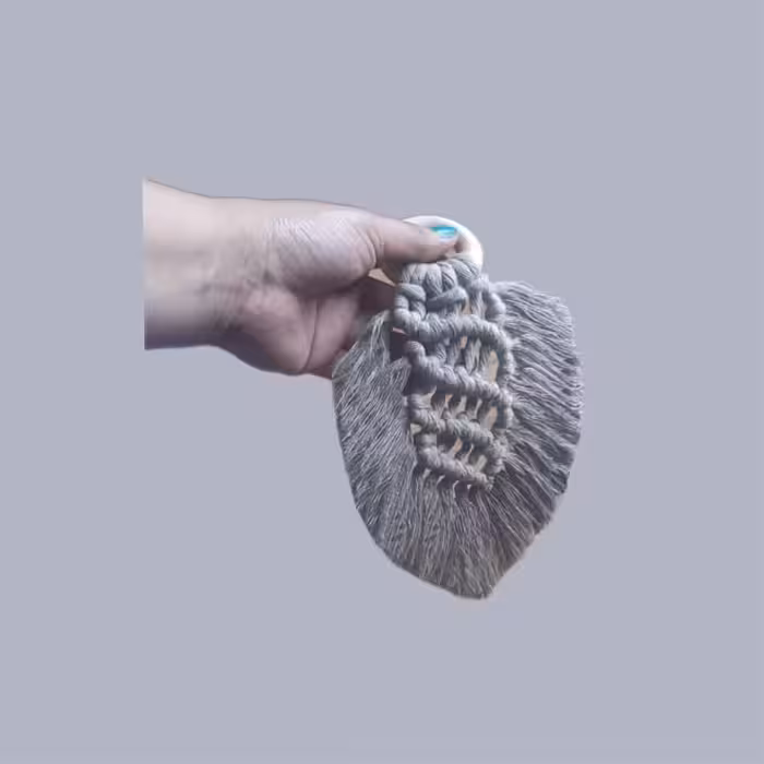  آویز بافتنی مدل برگ بوم کد 37