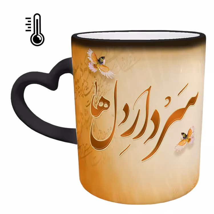 ماگ حرارتی مدل دسته قلبی طرح سردار سلیمانی کد 71