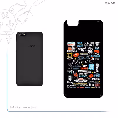 برچسب پوششی ماهوت مدل Friends 2 مناسب برای گوشی موبایل آنر 4X