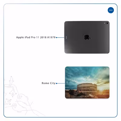 برچسب پوششی ماهوت مدل Rome City مناسب برای تبلت اپل iPad Pro 11 2018 A1979