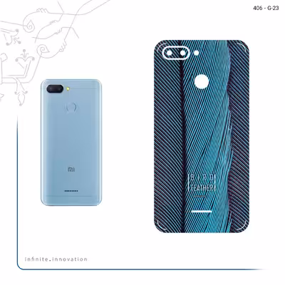 برچسب پوششی ماهوت مدل Turquoise feathers مناسب برای گوشی موبایل شیائومی Redmi 6