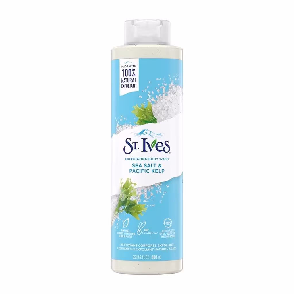 ژل شستشوی بدن لایه‌بردار سینت ایوز St.Ives Exfoliating Body Wash Sea Salt &amp; Pacific Kelp