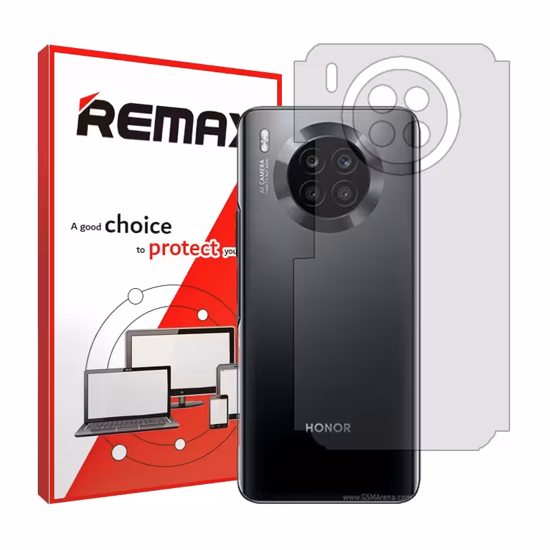 گلس پشت گوشی آنر 50 Lite مدل شفاف برند ریمکس کد M