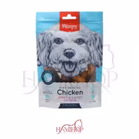 تشویقی سگ ونپی طعم مرغ و سیب زمینی شیرین مدل  Chicken jerky & sweet potatoوزن 100 گرم