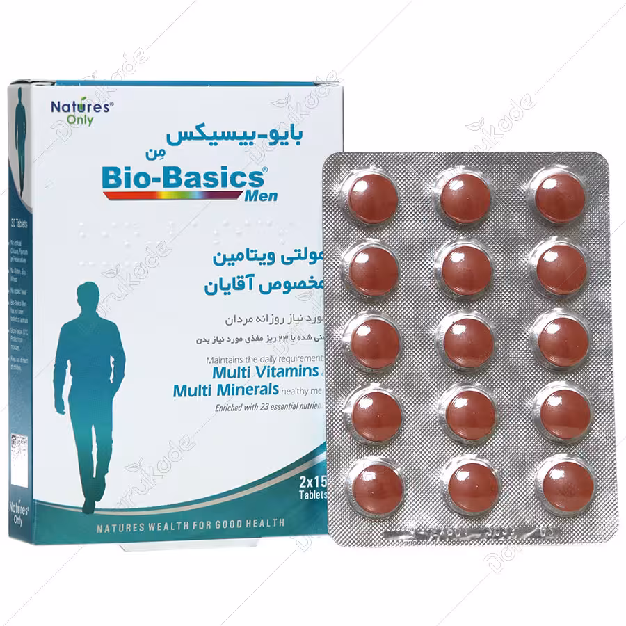 قرص مولتی ویتامین بایوبیسیکس آقایان نیچرز اونلی