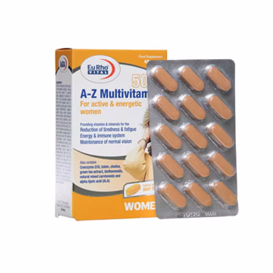 قرص A Z مولتی ویتامین بالای 50 سال بانوان یوروویتال 45 عددی