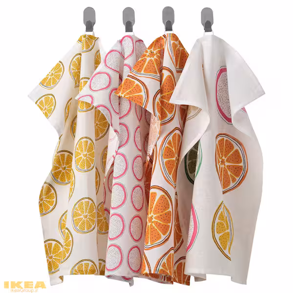 دستمال آشپزخانه 4 عددی طرح پرتقال مدل TORVFLY | برند ایکیا | ارسال 15 الی 20 روز کاری