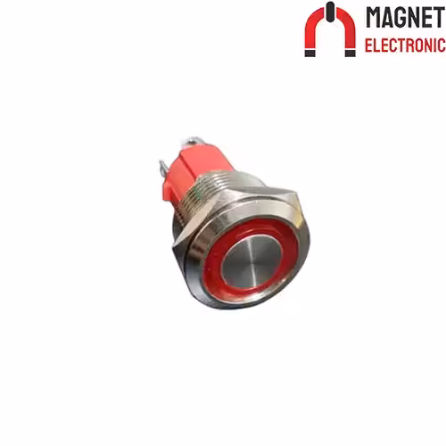 کلیدلحظه ای قرمزLAS3D-19F-10EM/N 19MM-18171