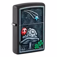 فندک زیپو Zippo مدل Z-48724 | فندک بادگیر طرح Armor High Polish | قارچ ماشروم | ساخت آمریکا | با گارانتی مادام العمر | مناسب برای استفاده روزمره و مجموعه‌داری