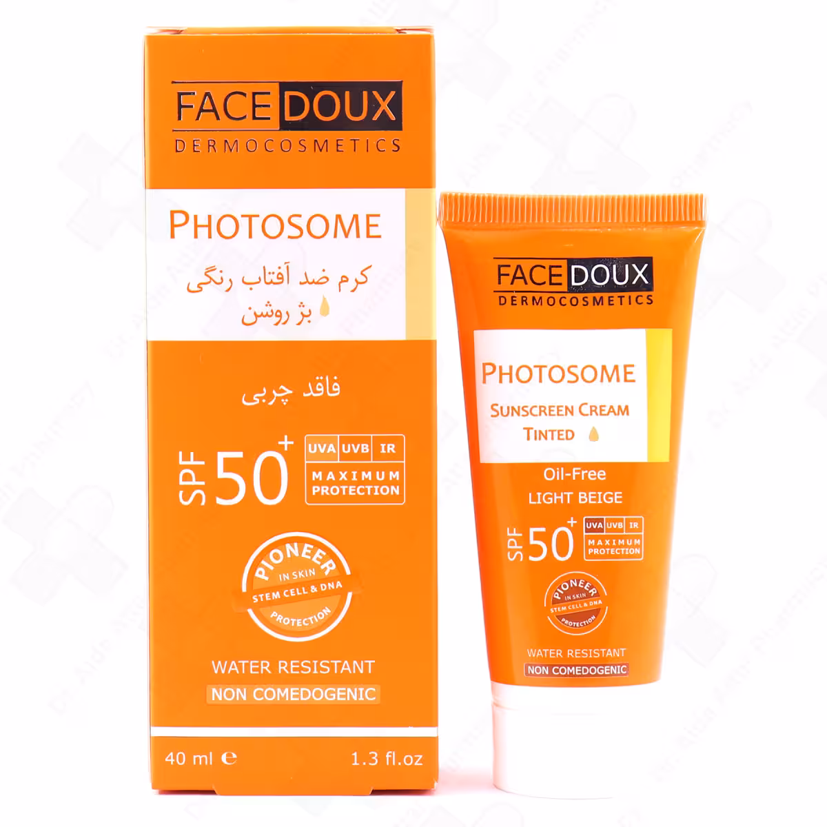 کرم ضد آفتاب رنگی فوتوزوم SPF50 فیس دوکس(بژ روشن)