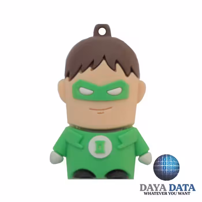 فلش مموری فانتزی دایا دیتا فانوس سبز کوچک مدلPC1046-7 ظرفیت128GB-USB2 رنگ سبز