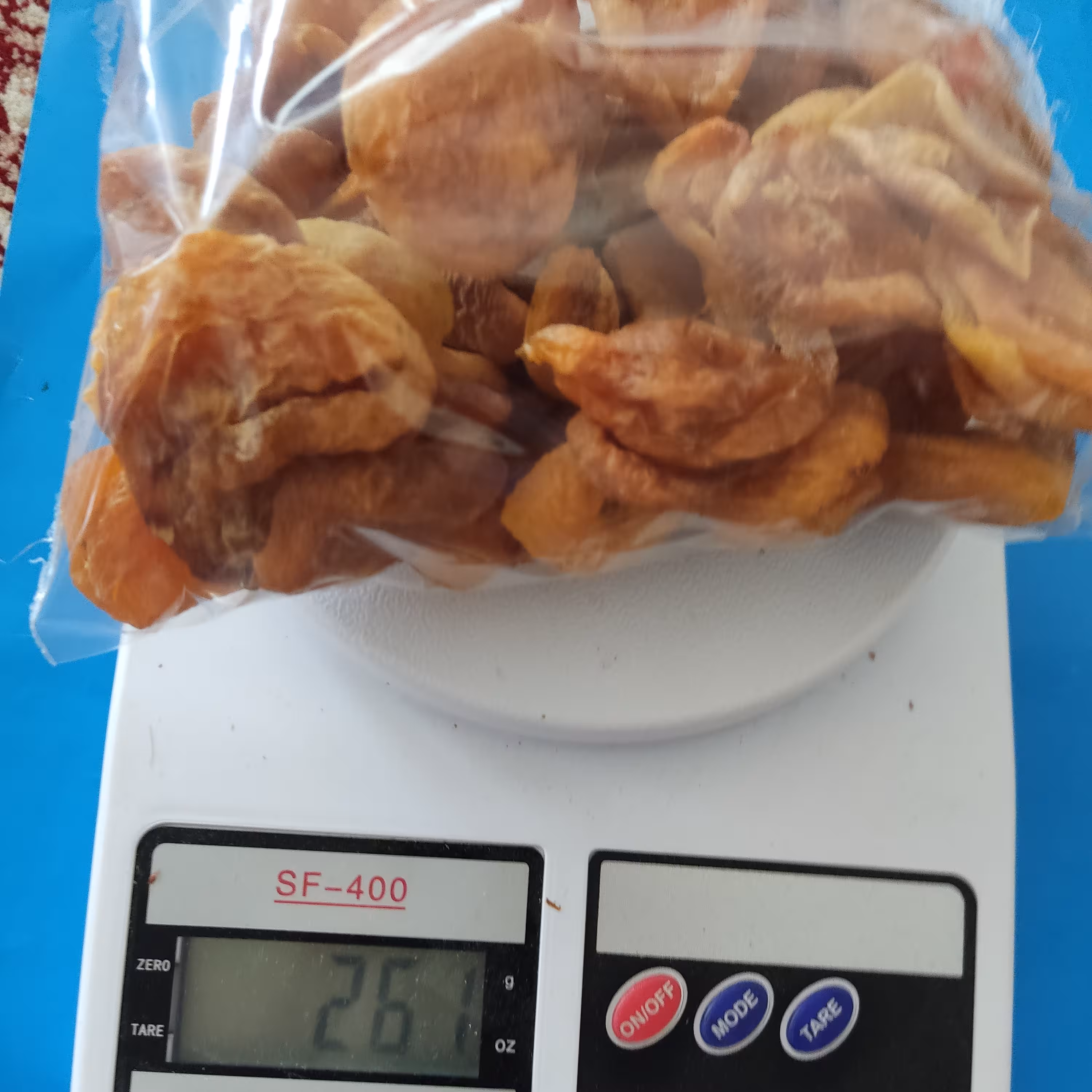 قیسی زردآلو  طبیعیخشک شده با دستگاه بدون مواد افزودنی250گرم