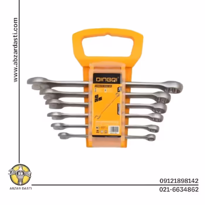 ست آچار یکسر تخت یکسر رینگی مدل 11104 دینگی