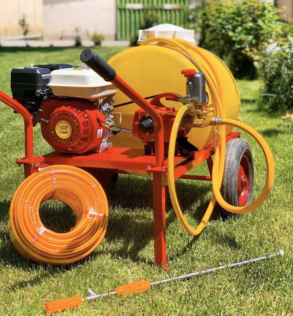 سم پاش فرغونی 100 لیتری با 50 متر شیلنگ