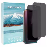 محافظ صفحه نمایش حریم شخصی آکوآرا مدل Prv AKU مناسب برای گوشی موبایل اپل iPhone 16 مجموعه دو عددی