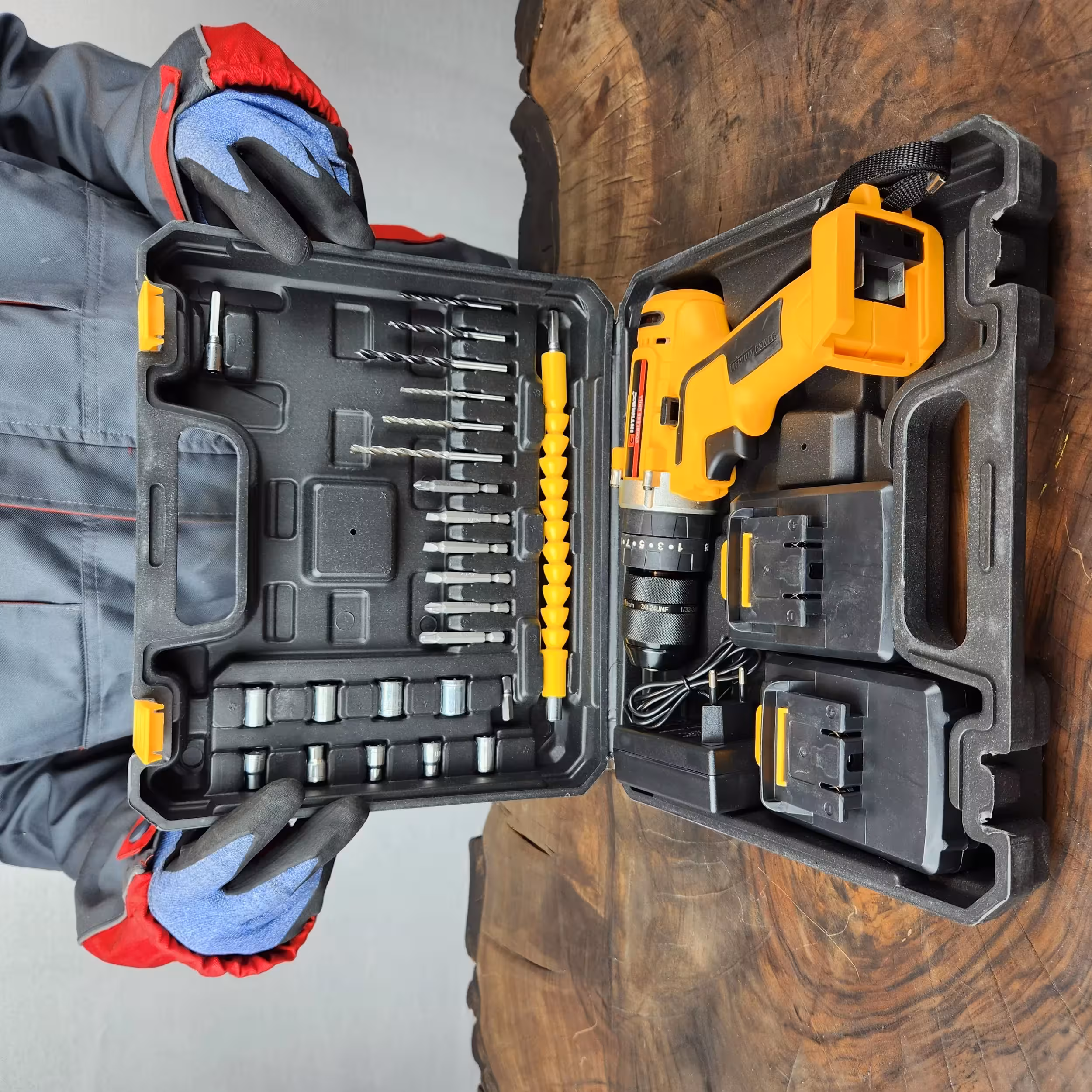 مجموعه 25 عددی دریل پیچ گوشتی شارژی صنعتی اینتیمکث کد 0926