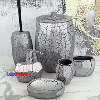 ست سرویس بهداشتی رزین راحیل کد 13 شش پارچه