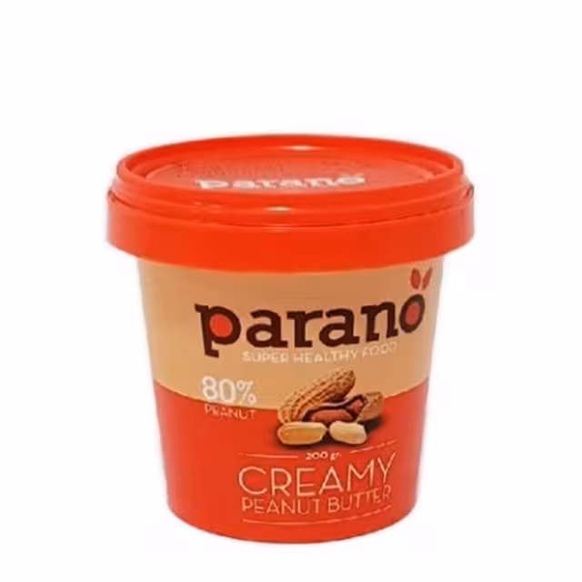 کره بادام زمینی کرمی پارانو 200 گرمی