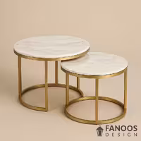 میز جلو مبلی لابی هتلی مدل Lobby Coffee Table Set