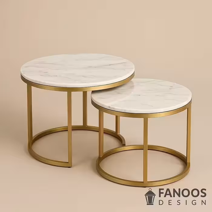 میز جلو مبلی لابی هتلی مدل Lobby Coffee Table Set