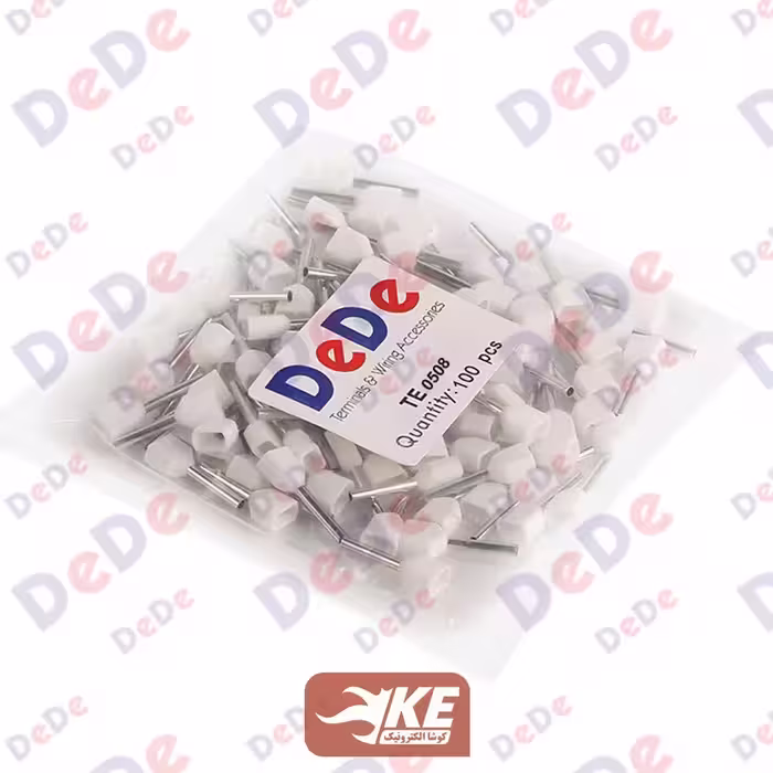 وایرشو دوبل روکشدار سایز 0.5 سفید TE0508 بسته 100 عددی DeDe