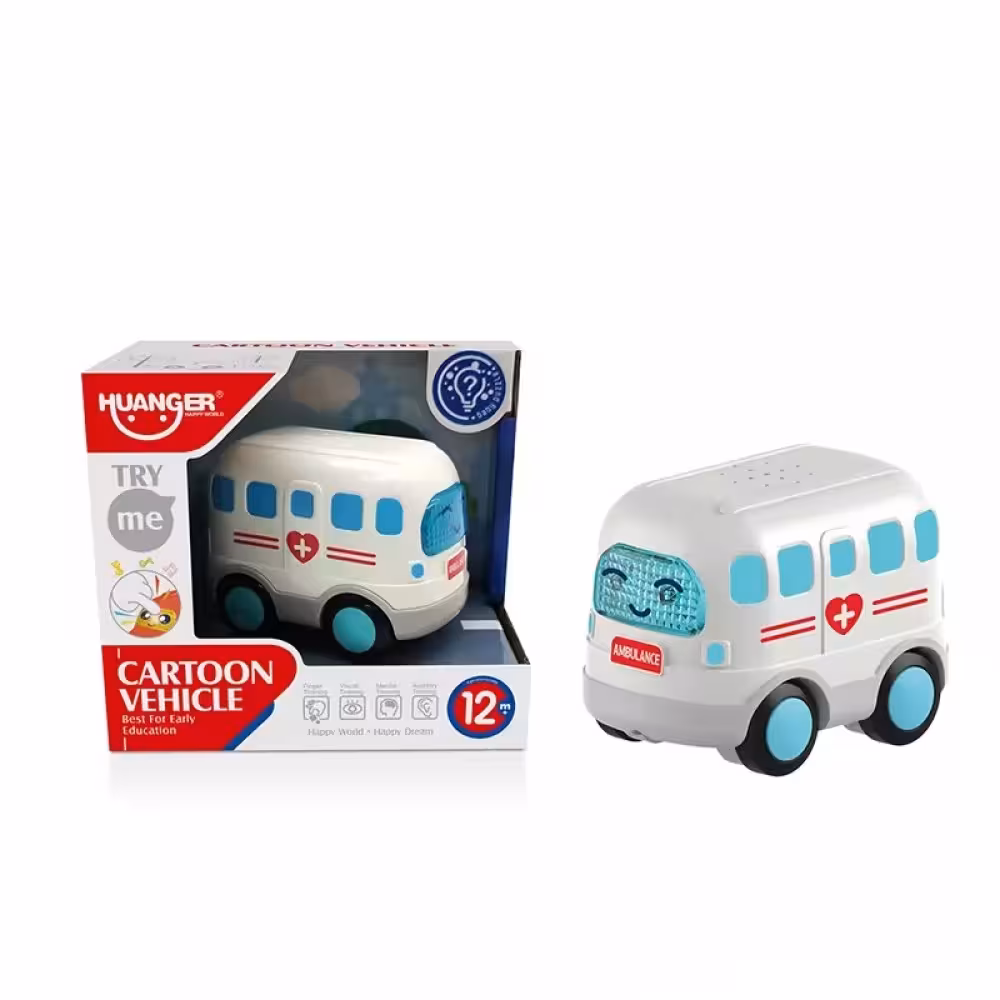 اسباب بازی ماشین  موزیکال هانگر Huanger طرح آمبولانس