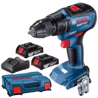 دریل پیچ گوشتی شارژی بوش مدل GSR 18v-50، با دو باتری 2 آمپر ساعت