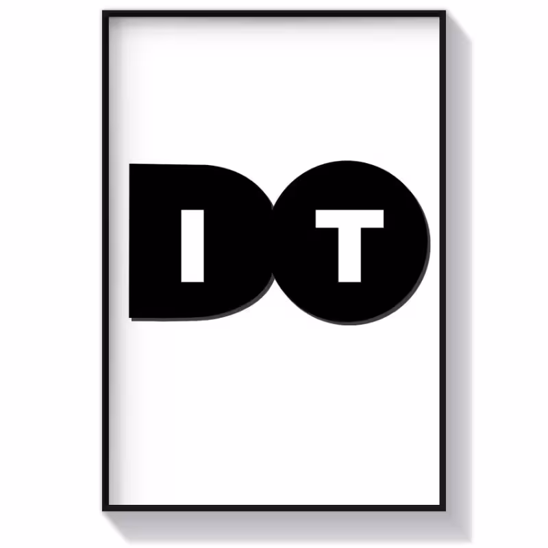 تابلو متن طرح Do It