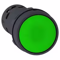 پوش باتن اشنایدر باکالیت سبز 1NO بدون LED داخلی