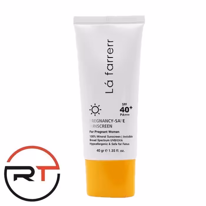 کرم ضد آفتاب بارداری بی رنگ SPF40 لافارر 40 میلی